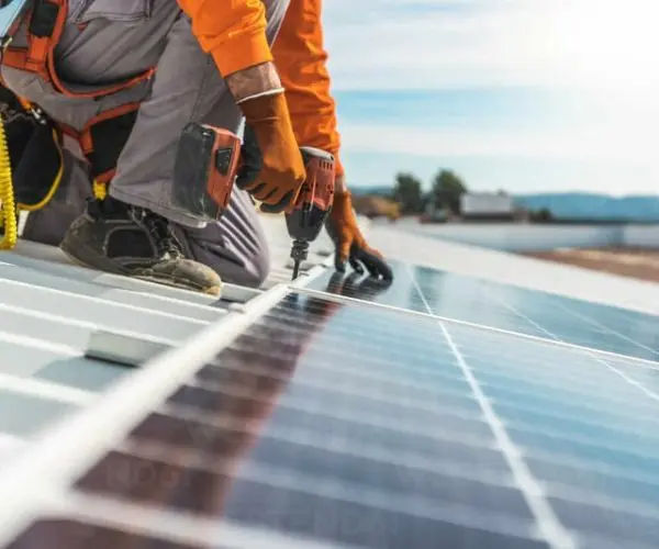 Solar Photovoltaic Modules on a Rooftop